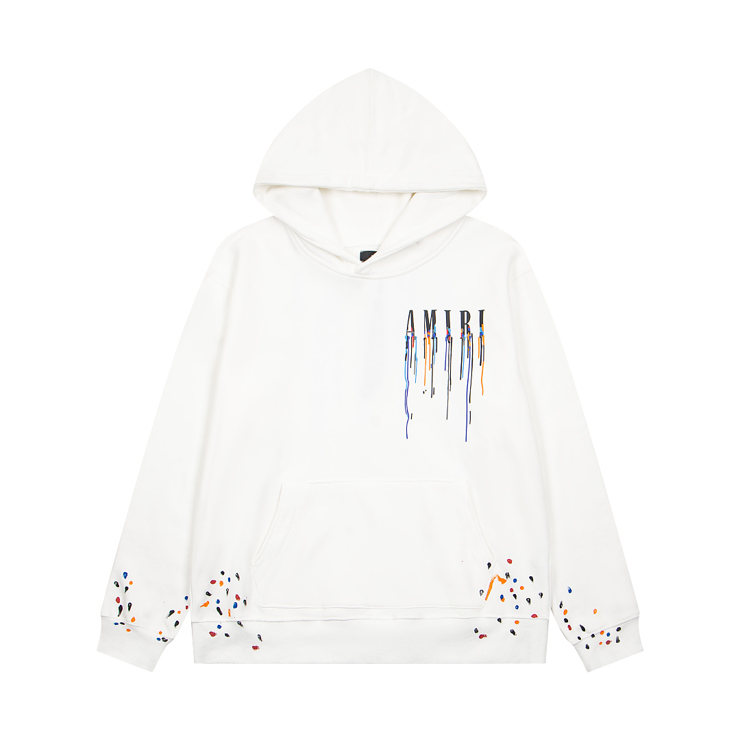 AMIRI 218 Wide Version Model Long Sleeve Black White S M L XL 605# - Image 17