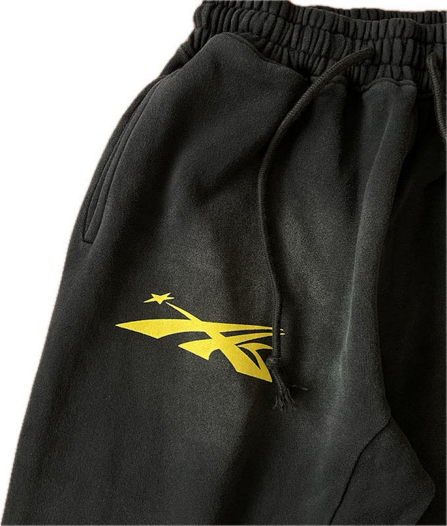 Hellstar 238 Hellstar Studios No Guts Glory Hoodie Pants Washed Long Water Black S-M-L-XL - Image 4
