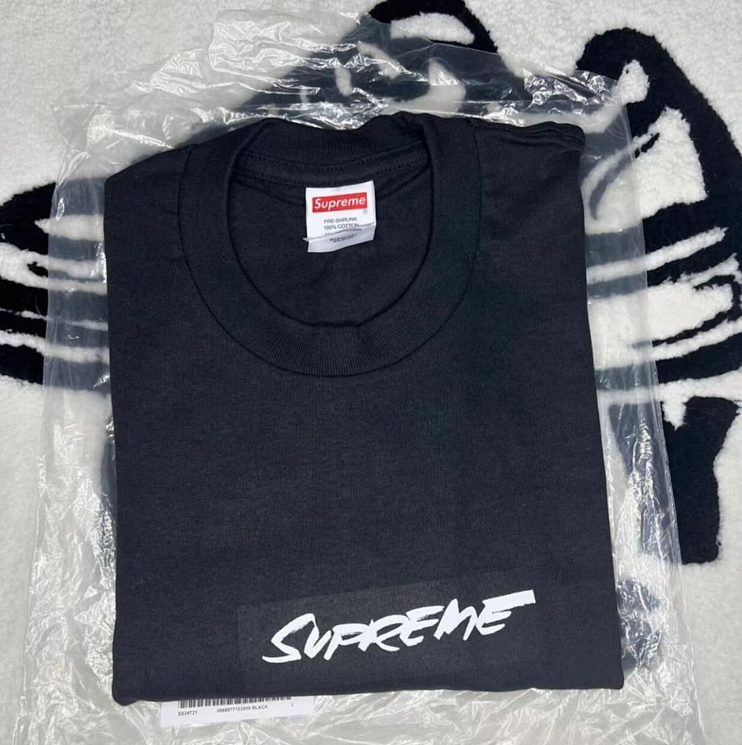 Supreme 108 SUP 24SS Futura Box Logo Tee Short Sleeve T Black White S M L XL B356# - Image 13