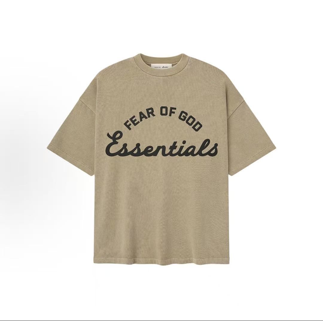 Essentials 128 Ess SS26 TRAINING Print Short Sleeve T Iron /FADED lRON GREY Sand DUNE SEAL : XS -XL - Image 9