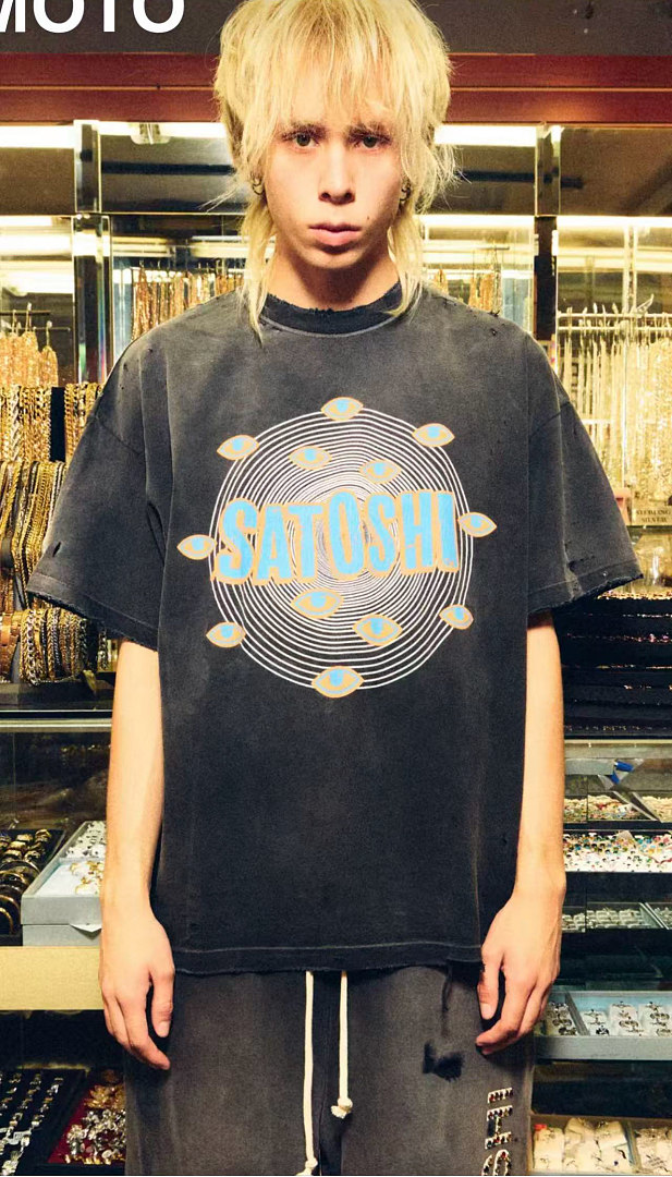 Unbranded 128 Satoshi Nakamoto Vintage Tee T Washed Black S M L - Image 16