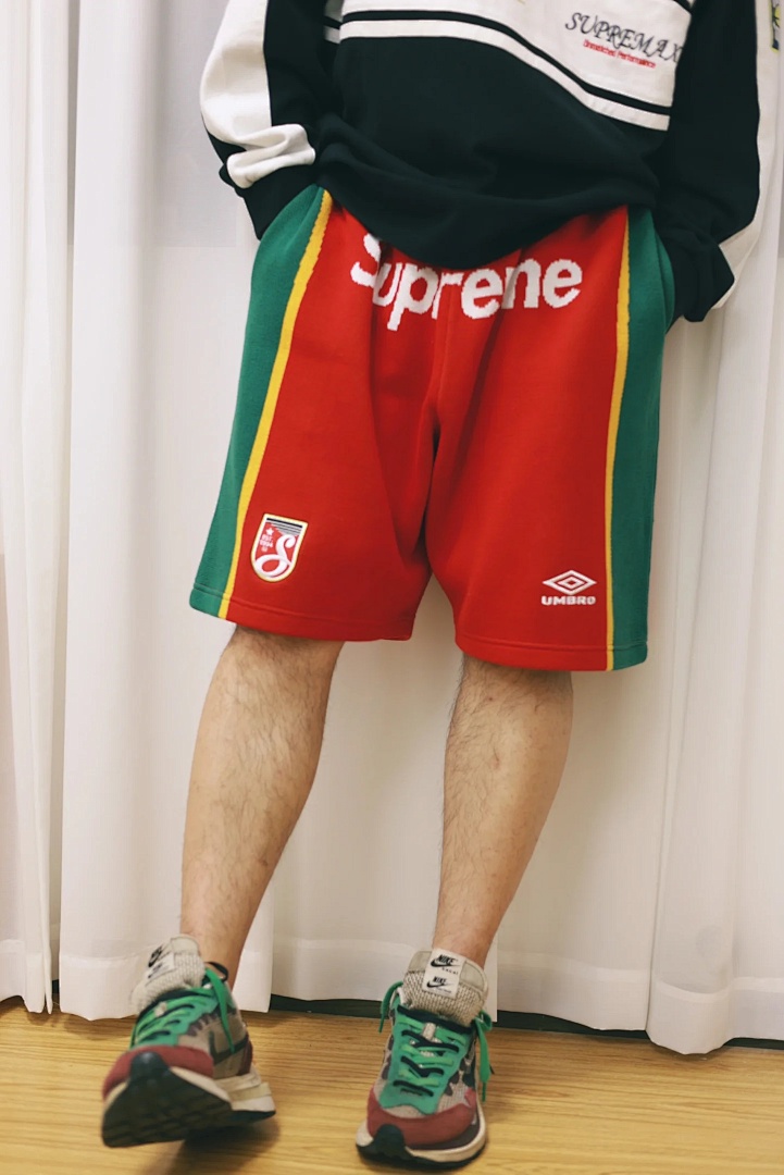 Supreme 288 UMBRO Collab SS25 KNIT SHORTS30 Patchwork Short Quad Black Red Purple Light Blue S-XL - Image 38