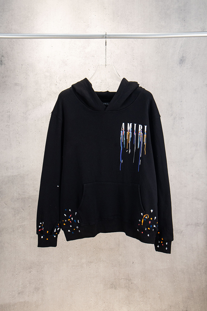 AMIRI 218 Wide Version Model Long Sleeve Black White S M L XL 605# - Image 51