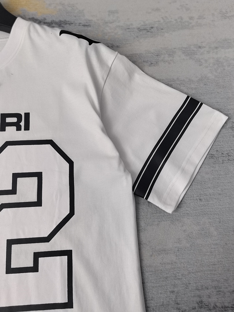 AMIRI 118 Wide Version Model Short Sleeve T Logo 22 Limited Exclusive Print High Wind Black White S M L XL 9909# - Image 43