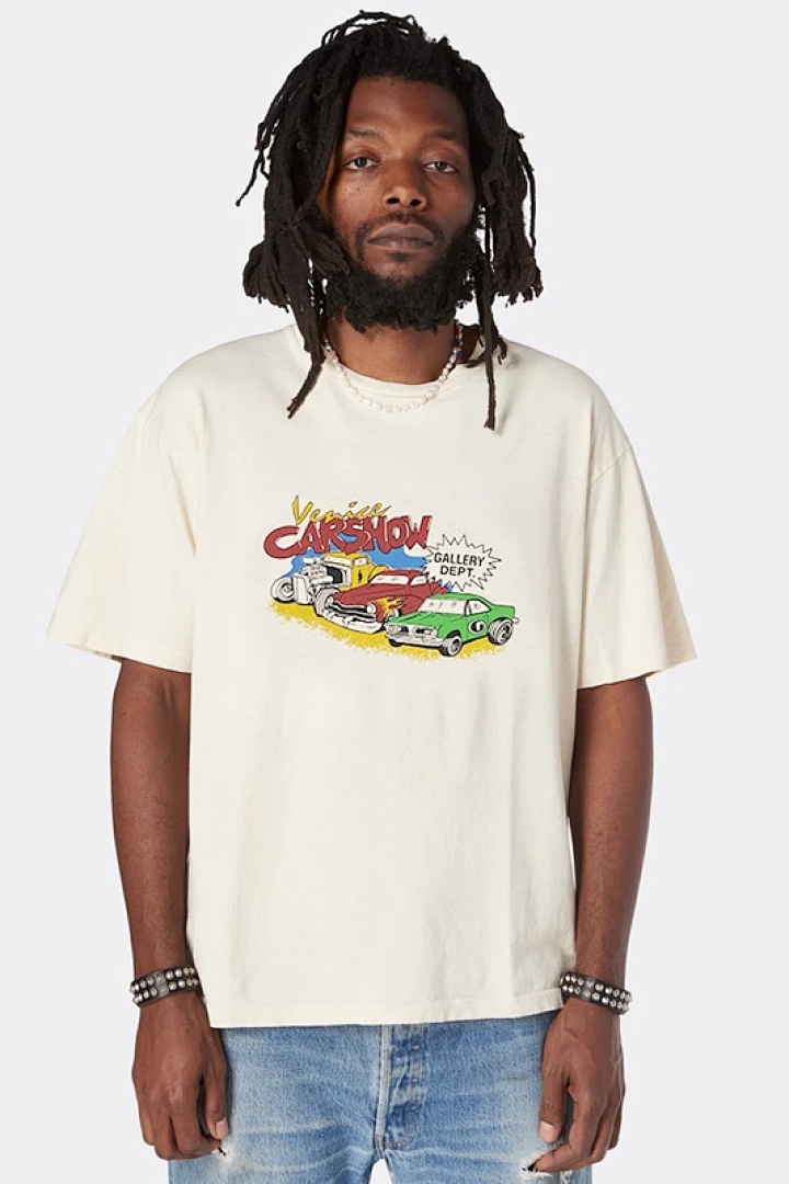 Off-White 108 Gallerydept. Ebay Tee Khaki Logo Print Short Sleeve T Off White S M L XL - Image 19