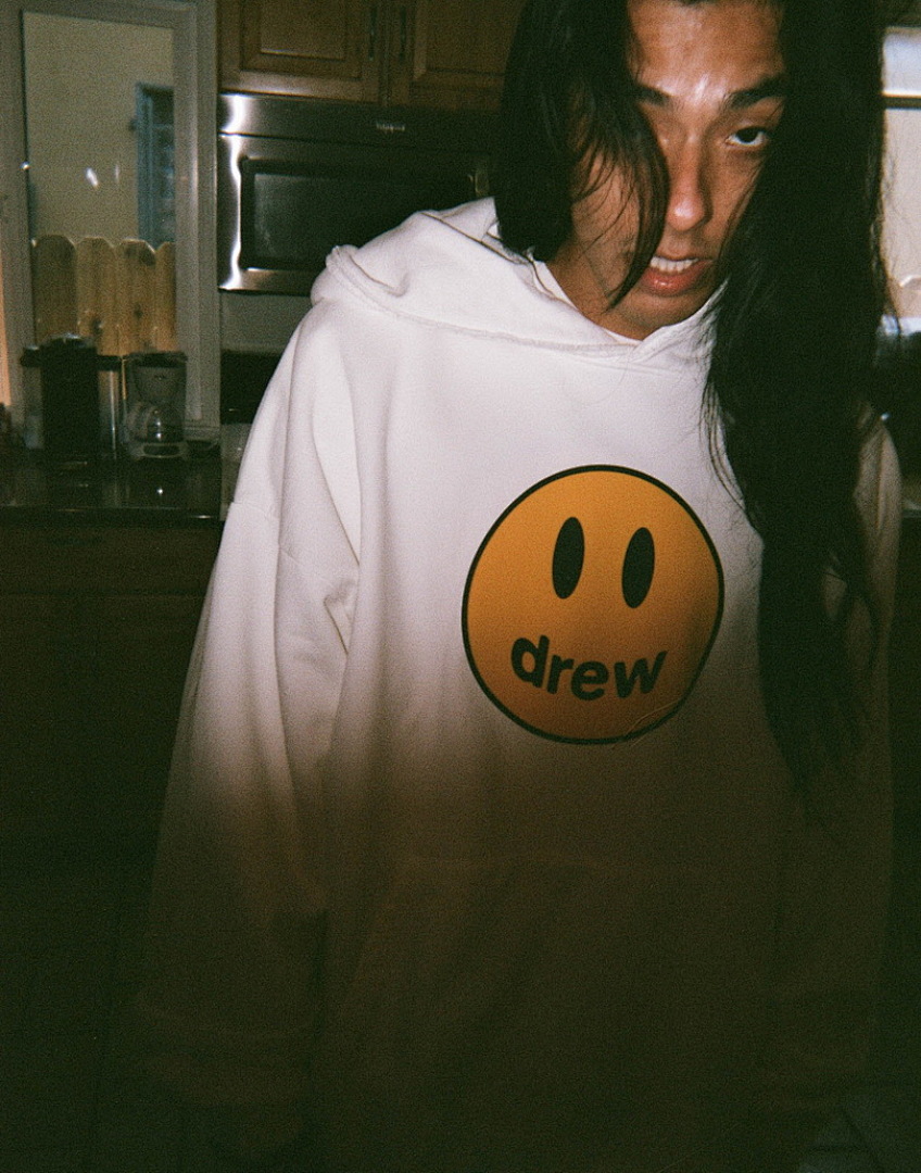 Off-White 218 Drew House 21Ss Mascot Deconstructed Hoodie Black Off White Pink S M L - Image 37