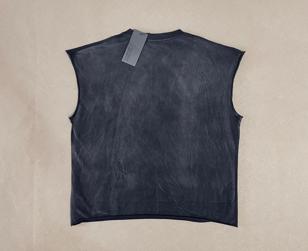 Unbranded 128 Satoshi Nakamoto Worldwide Cut Off Tee / Cup Half Full Sleeve T : Washed Black S M L - Image 6