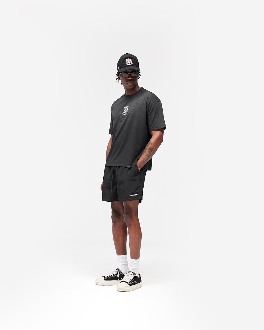 Represent 148 REP Embroidered Print Water Short Sleeve : S M L XL (Black) - Image 17