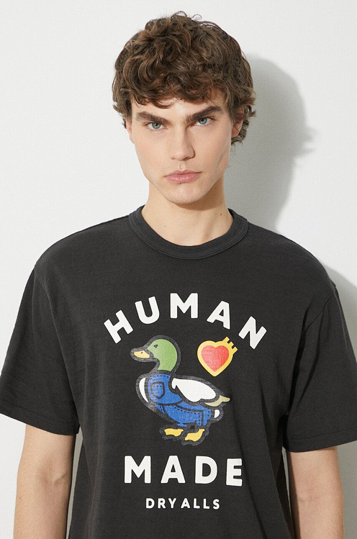 Human Made 108 HUMAN MADE SS24 COTTON T-SHIRT GRAPHIC Print Short Sleeve T : Black White S M L - Image 6