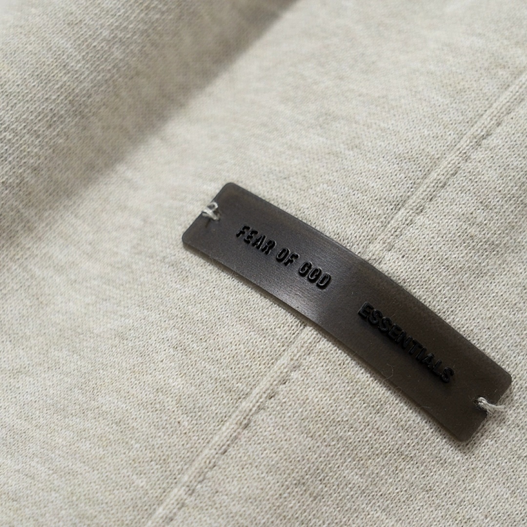 Essentials 148 Ess SS25 Classic Hoodie Label Print Short Silk Silver Gum Black Grey Brown Oatmeal XS-XL - Image 78