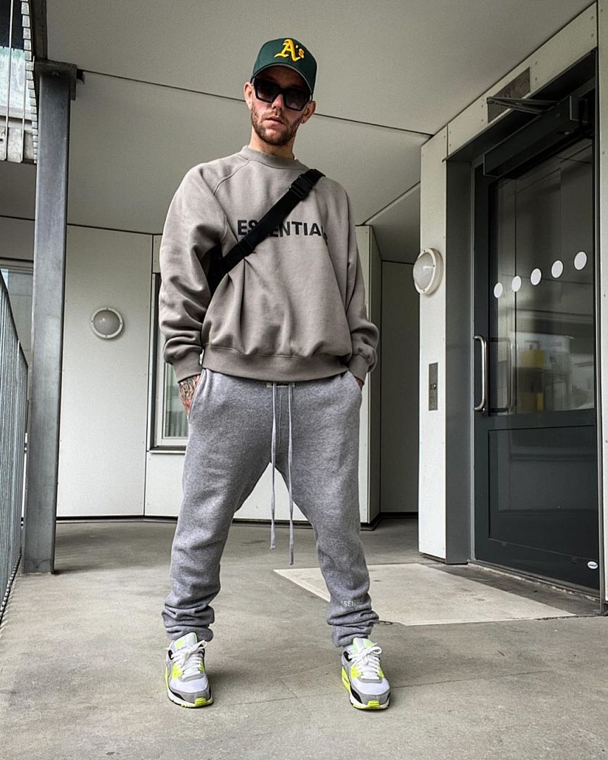 Essentials 98 FEAR OF GOD ESSENTIALS FOG Sleeve LOGO Collar White Blue Light Black Apricot High Grey Camel S-XL 6675# - Image 102