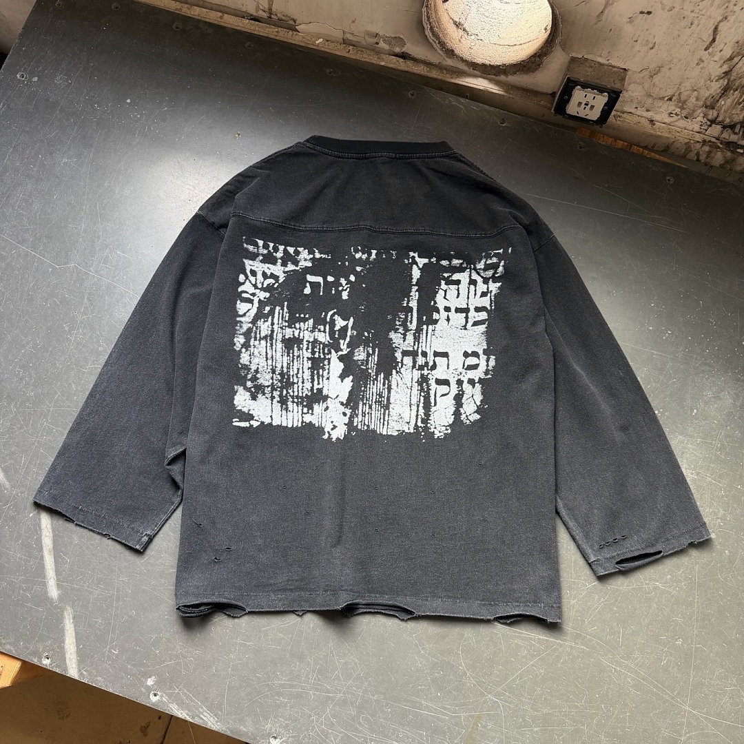 Enfants Riches Deprimes 148 Enfants Riches Deprimes BLACK PAINTINGS Washed Long Sleeve : Water S-XL - Image 6