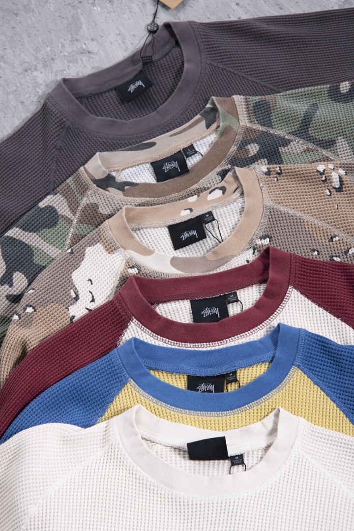 Stussy 198 STU Long Sleeve 2014 : Black Apricot White Sand Desert Camo Red Blue Yellow S-XL - Image 22