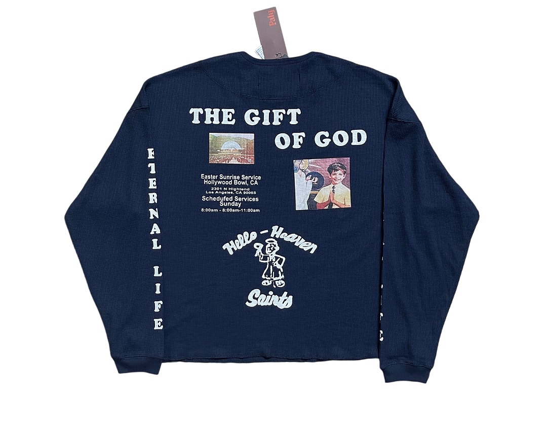 Unbranded 158 Palyhollywood #PALY Eternal Life Navy Long Sleeve T : S M L - Image 4
