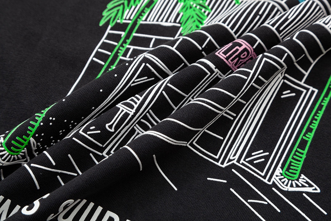 Adidas 138 KITH TREATS II Tee Limited Exclusive Print Wide Short Sleeve : Black White S M L - Image 9