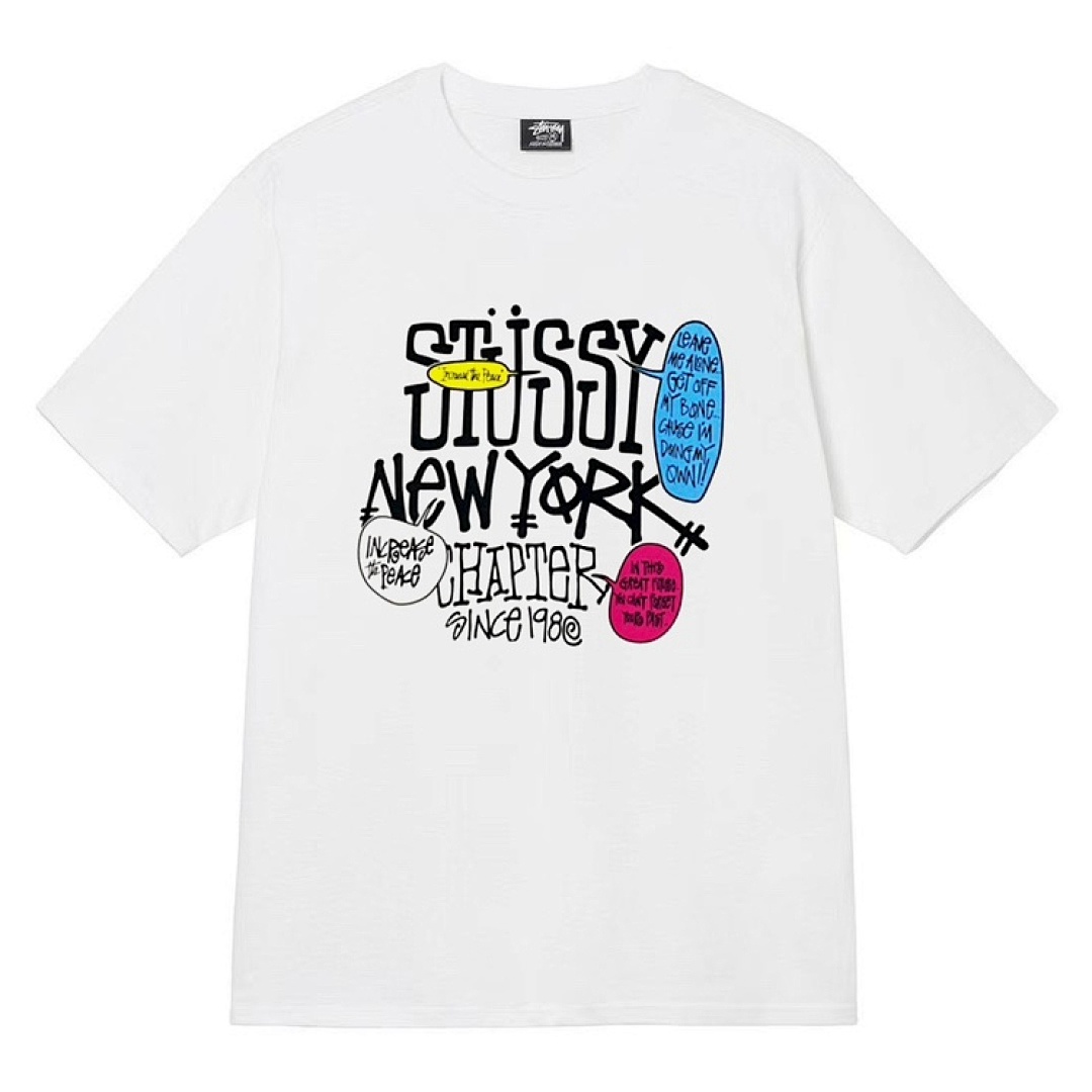 Stussy 108 Stu Color Grass City Short Sleeve T : Black White Grey Apricot S Ｍ L XL - Image 15