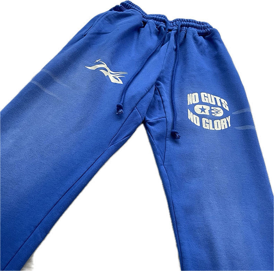 Hellstar 238 Hellstar Studios No Guts Glory Hoodie Pants Washed Blue Long Water S-M-L-XL - Image 3