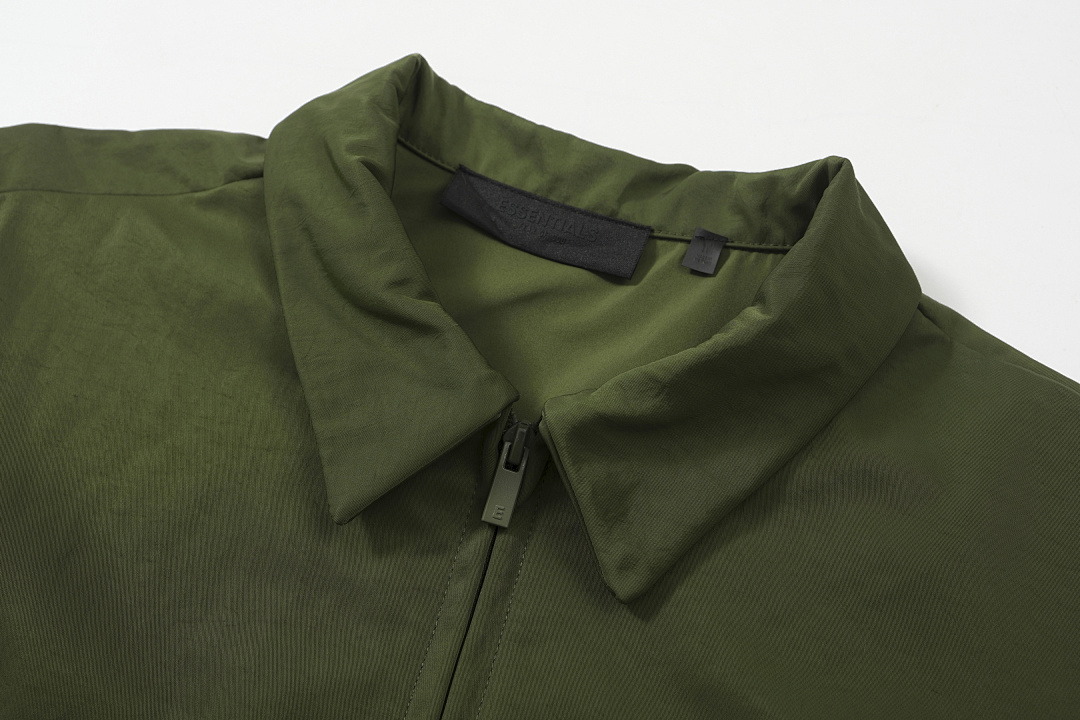 Essentials 298 ESS 24FW Stand Collar Canvas Wind Black Green S-XL 6253# - Image 24