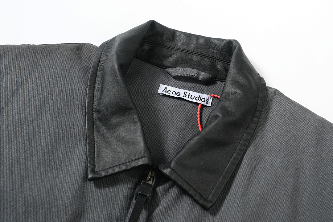 Acne Studios 398 AC Collar Cotton Black Grey S-XL 9002# - Image 19