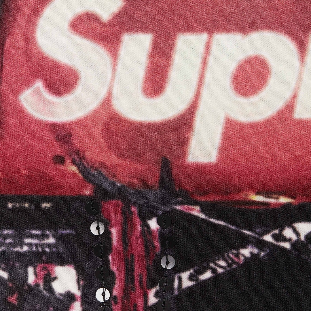 Supreme 298 SS25 SKYLINE SEQUIN L/S TOP Sky Stitching Long Sleeve Black Blue S-XL - Image 30