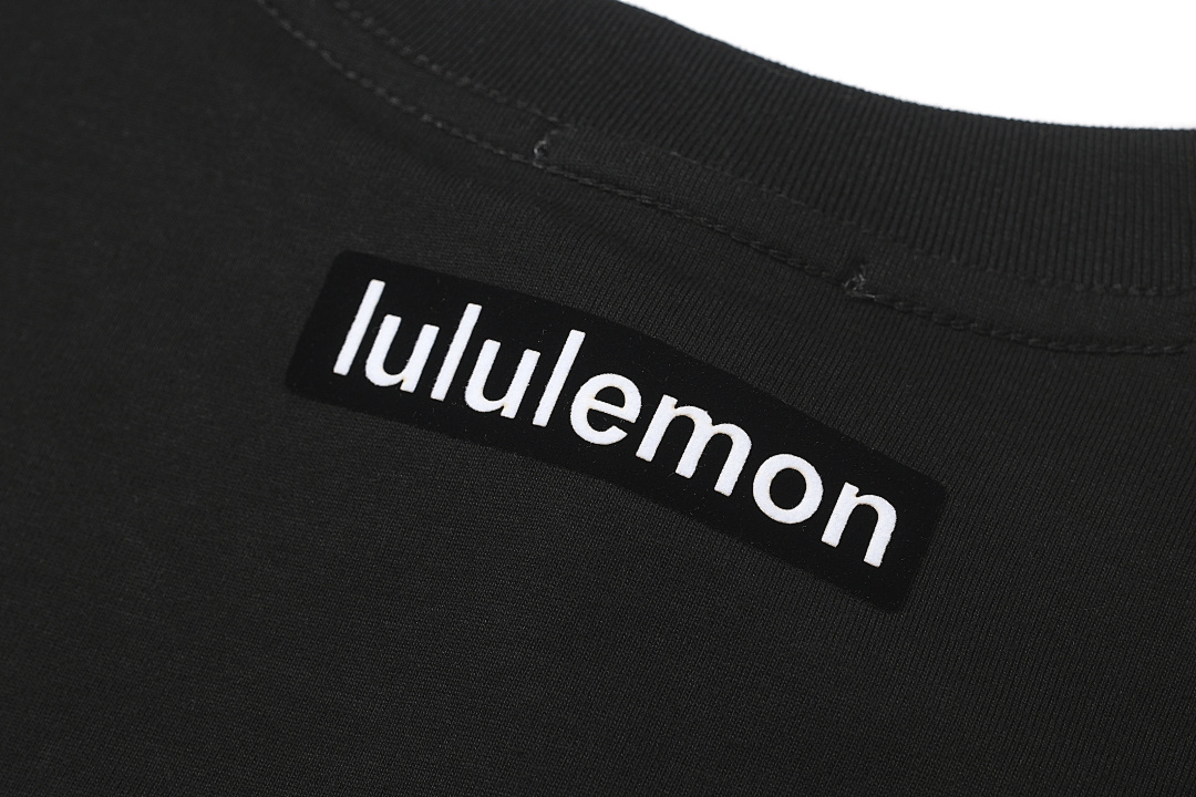 Unbranded 108 LULU Wind Label Logo Short Sleeve T Black S-XL L9100# - Image 8