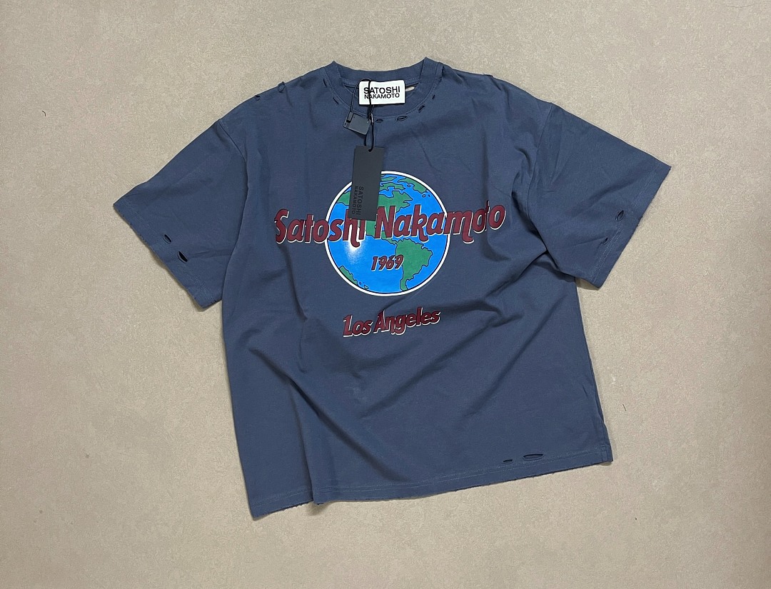 Unbranded 138 Satoshi Nakamoto 1969 Rock Tee Short Sleeve : Washed Grey S M L - Image 4