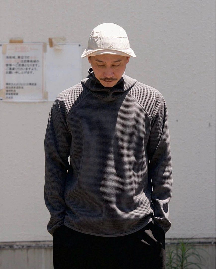 Unbranded 198 GOLDWIN WF Light L/S Hoodie 25SS Long Sleeve T : Black Cloud Grey 2 3 4 5 - Image 8