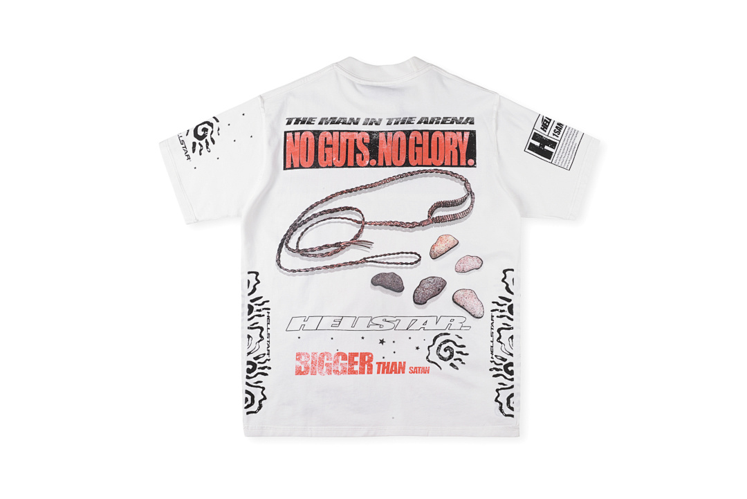 Hellstar 158 Hellstar Studios Kill Your Goliath Tee Solid Cotton Short Sleeve T White S-XL - Image 3
