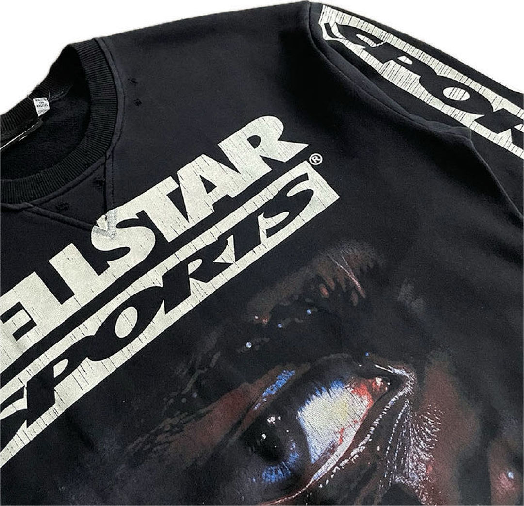 Hellstar 228 Hellstar Studios Sports 96 Crewneck Hoodie Water Black S-M-L-XL - Image 8