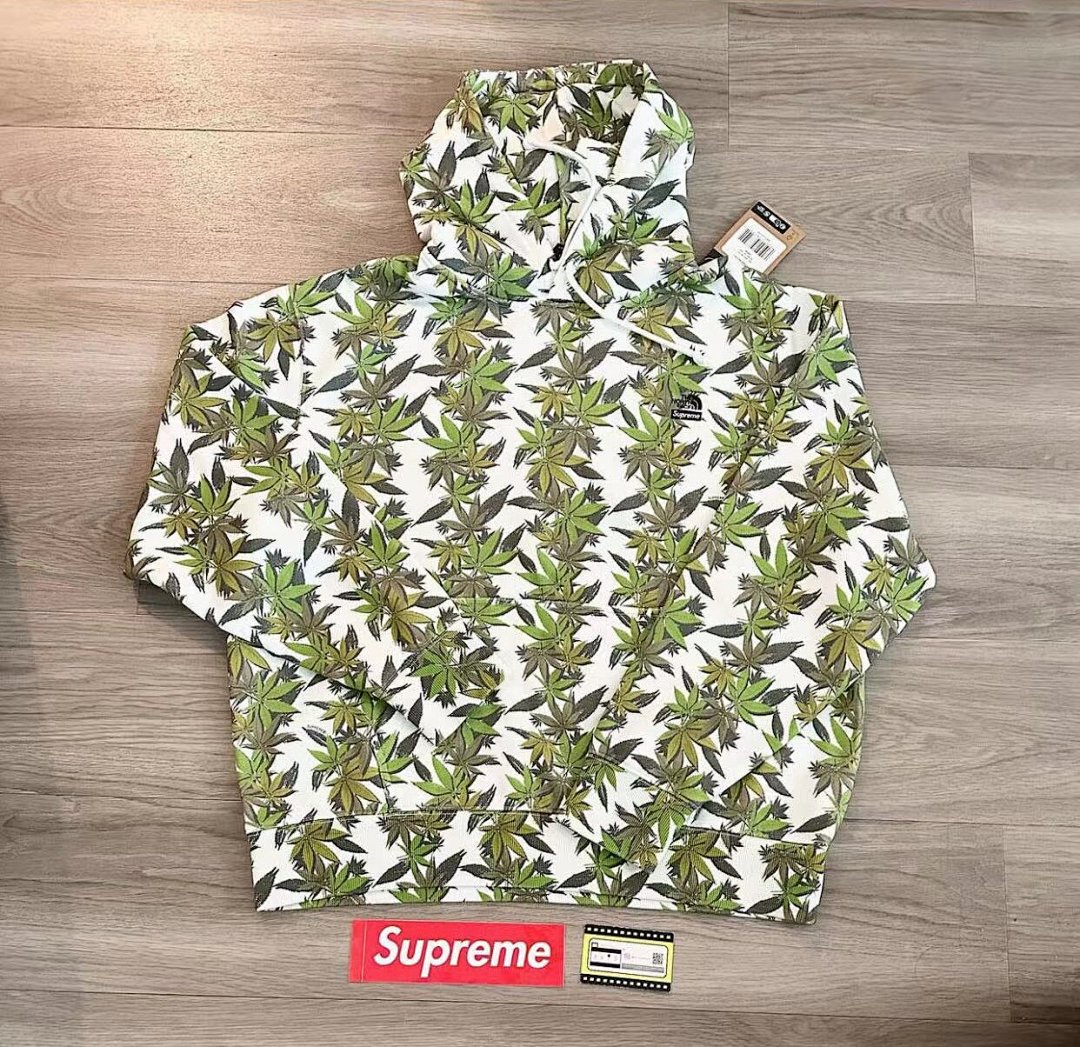 The North Face 338 TNF Collab FW23 THE LEAF HOODED Black (Green White S M L) - Image 9