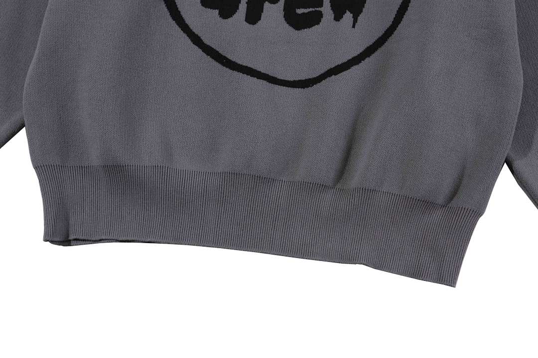 Drew House 218 DREW HOUSE LAVANDER Logo Floral Solid Long Sleeve Fleece Grey Purple S M L - Image 10