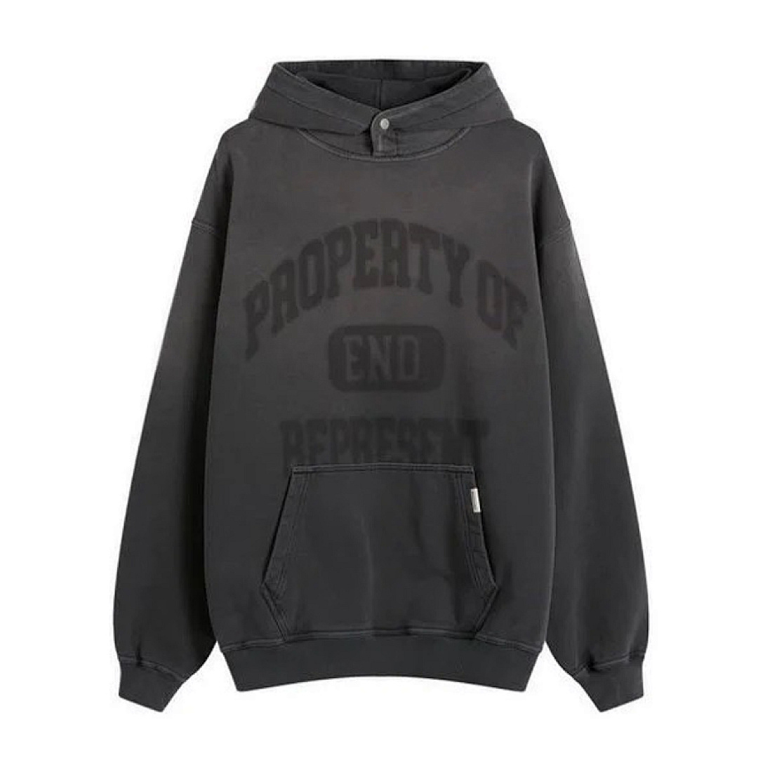 Represent 228 END. X Represent Property Of Hoodie Collab Limited Exclusive Washed Logo Print : Black S M L