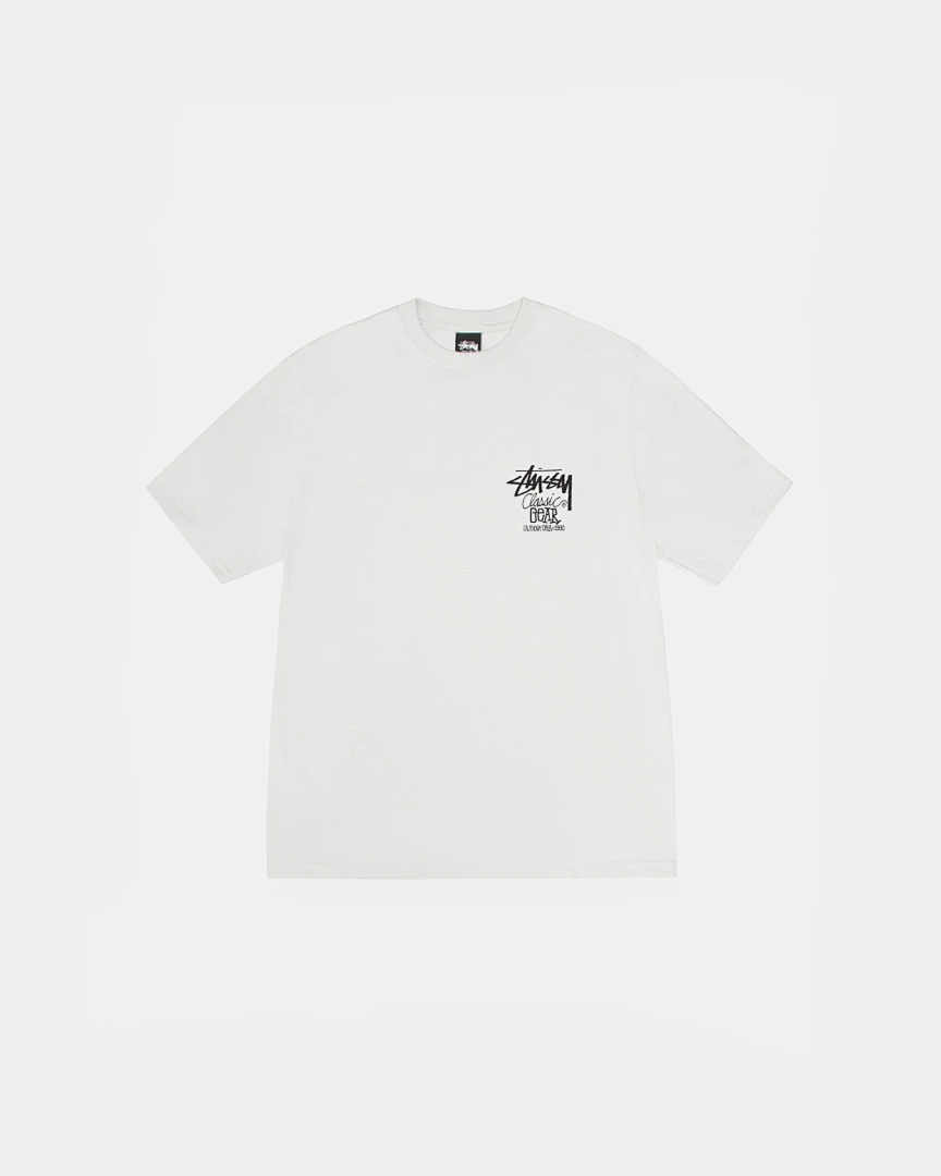 Stussy 108 STU 25SS CLASSIC GEAR TEE PIGMENT DYED Print Short Sleeve T : Black White S M L - Image 12