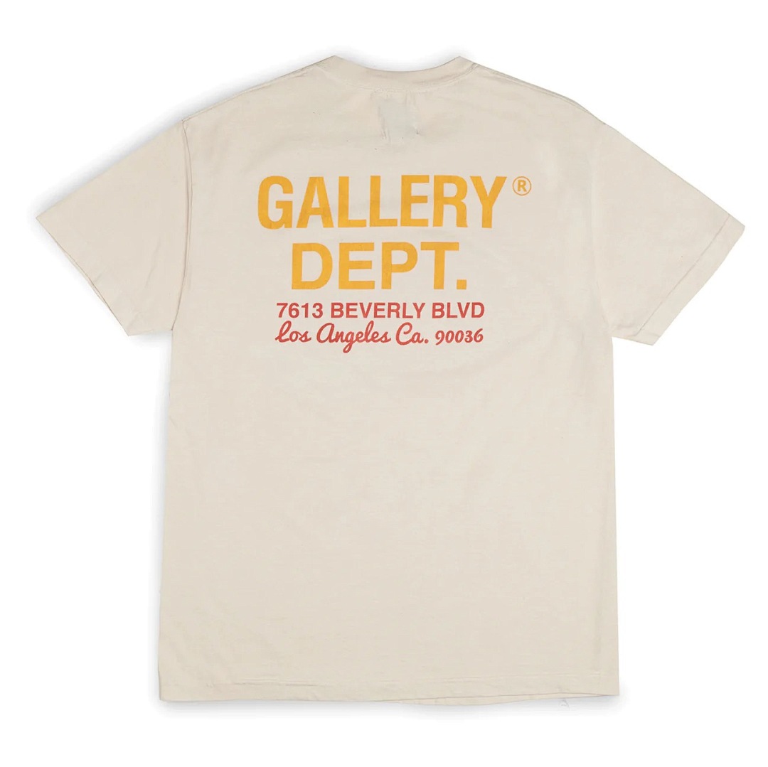 Off-White 108 Gallerydept. Ebay Tee Khaki Logo Print Short Sleeve T Off White S M L XL - Image 18