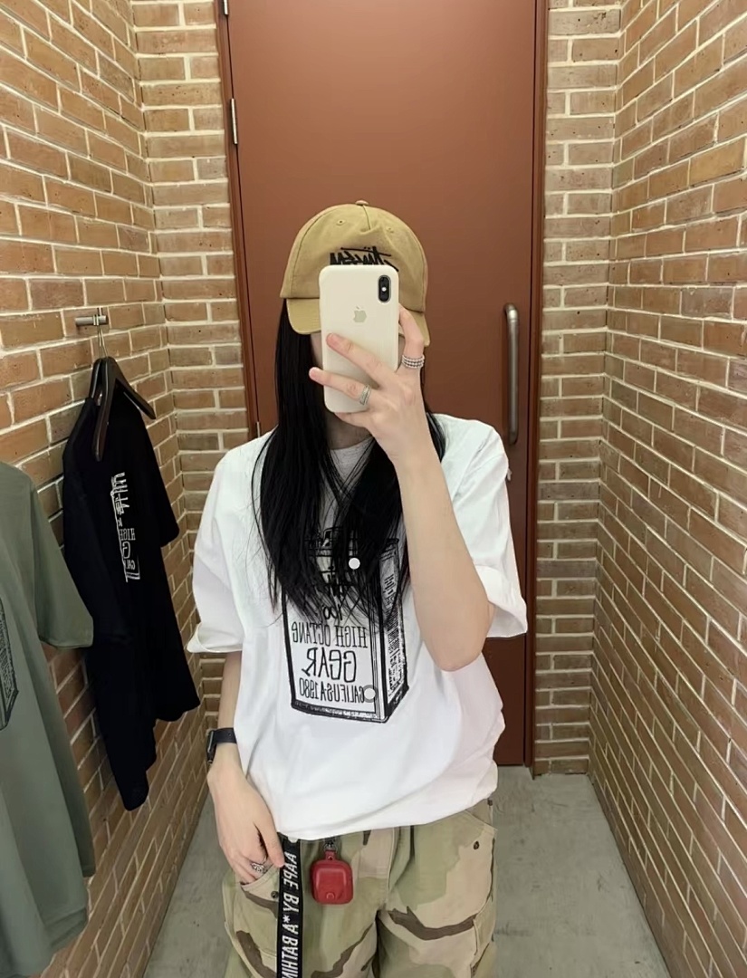 Stussy 108 Stu 25SS HIGH OCTANE TEE Print Short Sleeve T Black White S M L - Image 5