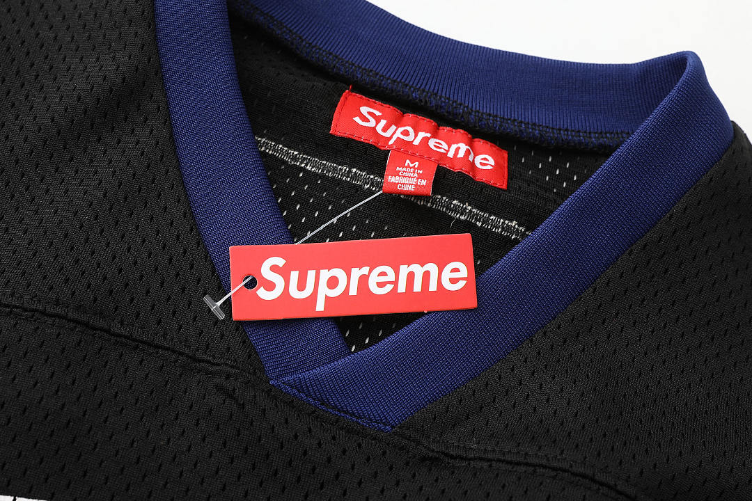 Bape 258 DJ Screw Collab SS26 Football JerseyV Collar Print : Black Camo Sky Blue S M L - Image 6