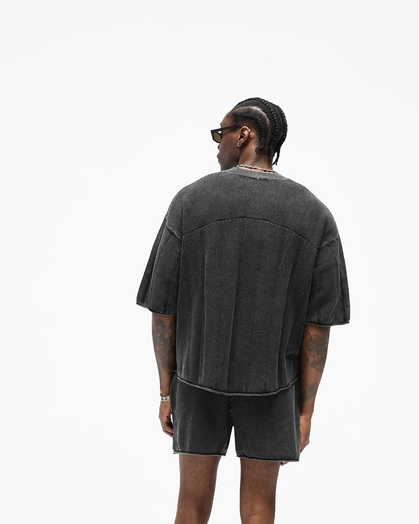 Represent 198 Represent Olive Short Sleeve : S M L XL (Washed Black) - Image 15