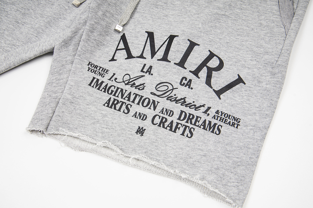 AMIRI 158 Wide Version Model Lace Short Black Grey S M L XL 9943# - Image 20