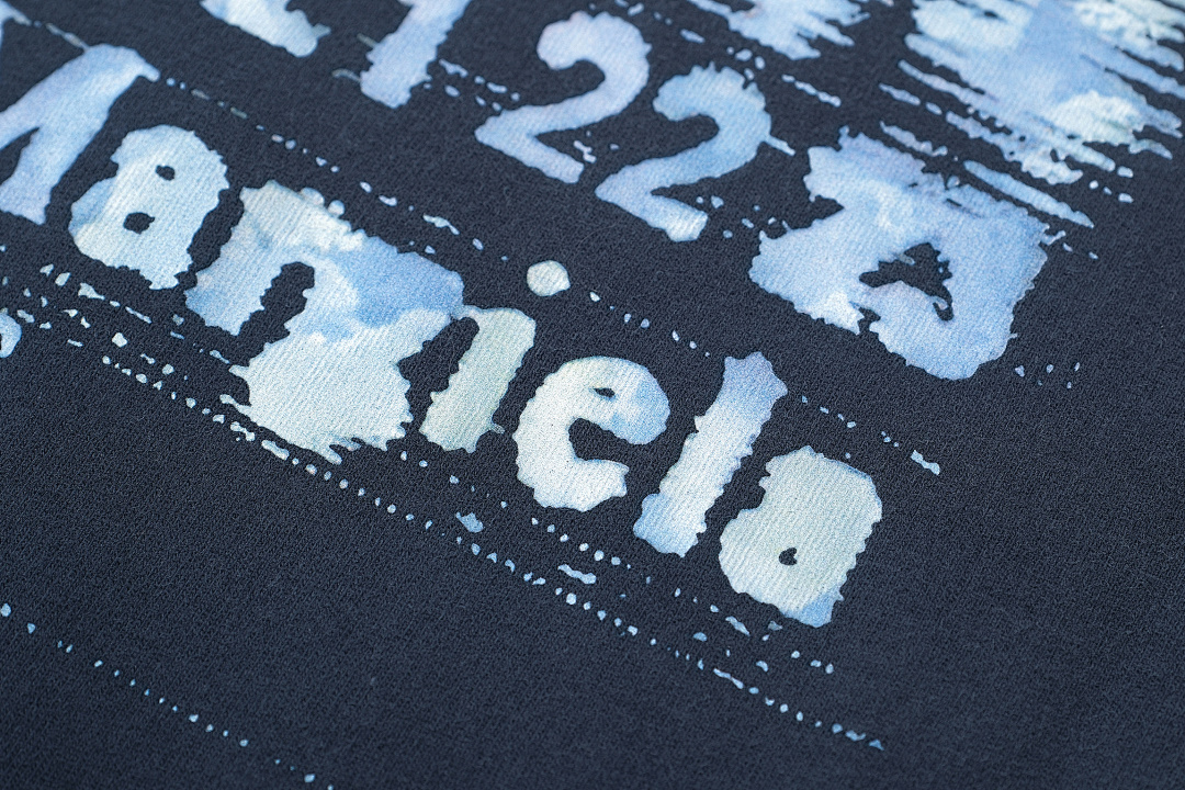 On Running 118 Maison Margiela MM6 LOGO Print Short Sleeve T Grey Blue Black 46 48 50 52 3417# - Image 9