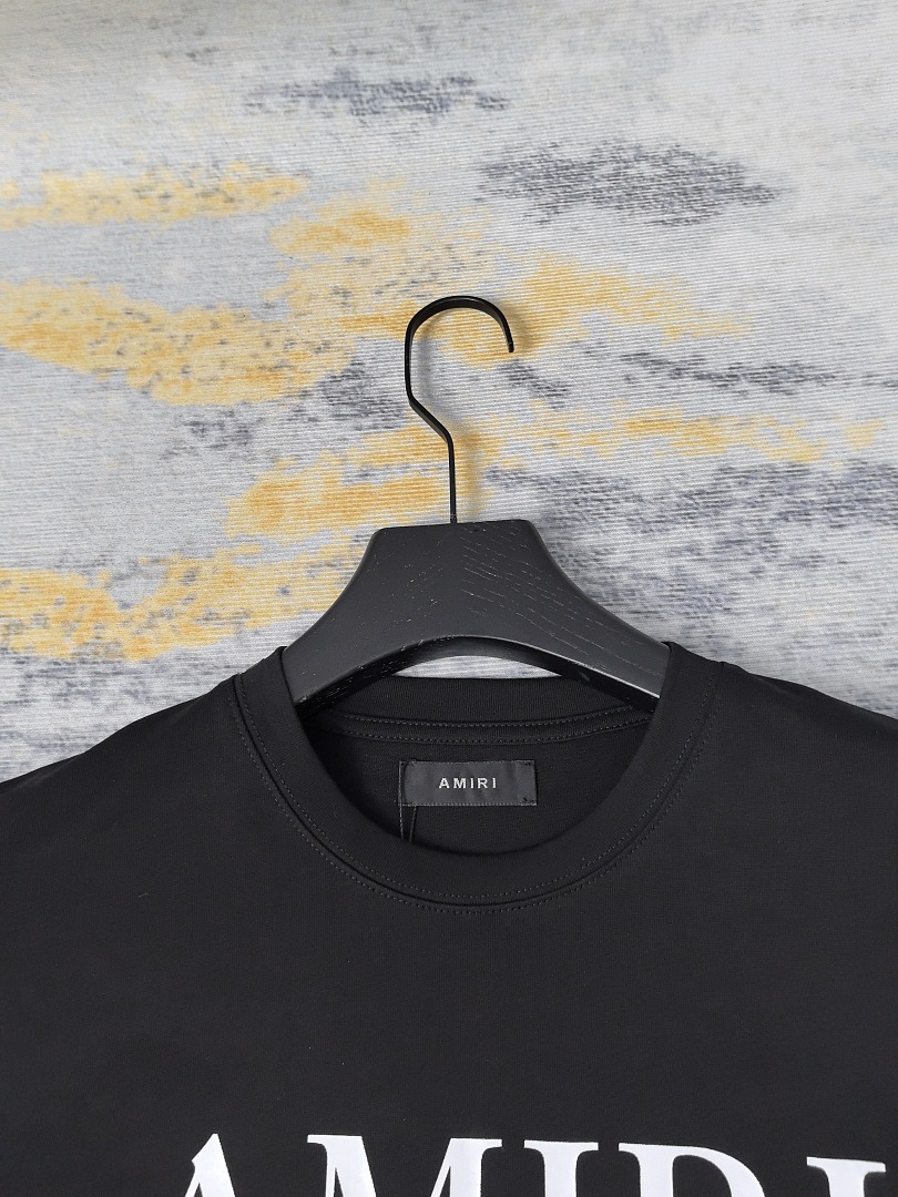 AMIRI 118 26Ss New Logo Print Short Sleeve T Black White S M L XL 9924# - Image 33