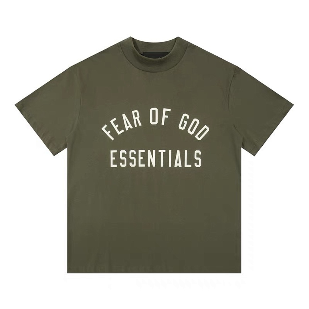 Essentials 118 ESS 24FW Print Short Sleeve T Green Oatmeal Grey Black White Olive S-XL 6261# - Image 115