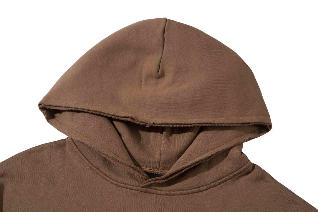 Drew House 228 Drew House SS22 New Mascot Hoodie Print Patchwork Velvet Coffee Brown S M L - Image 4