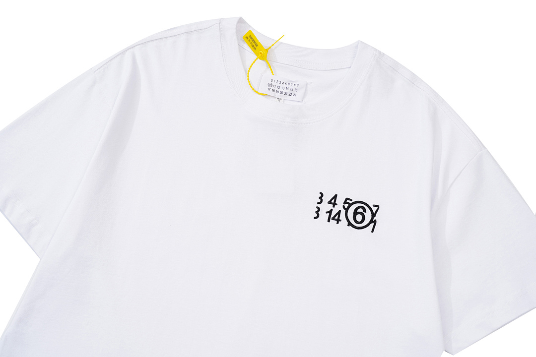 On Running 118 MM6 Maison Margiela Embroidered LOGO Label Short Sleeve T Black White 46 48 50 52 3950# - Image 21