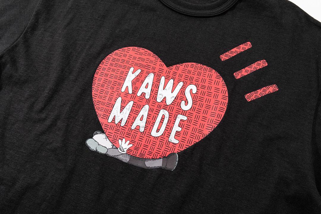 Human Made 138 HUMAN MADE × KAWS Collab SS26 Limited Exclusive Collar Short Sleeve T : Black White S M L - Image 7