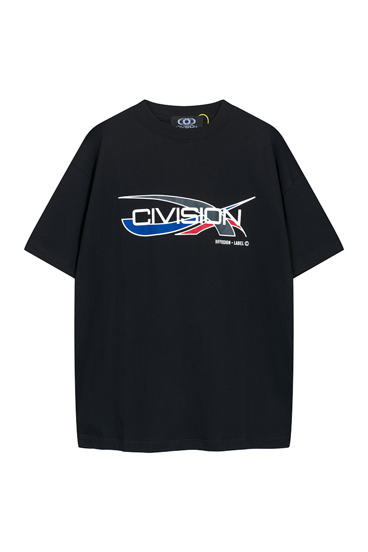 On Running 108 CIVISION By CSC Print LOGO Short Sleeve T Black 1 2 3 8033#
