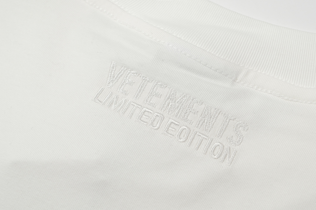 Unbranded 118 Vetements Label Logo Print Short Sleeve T White S-XL V5100# - Image 5