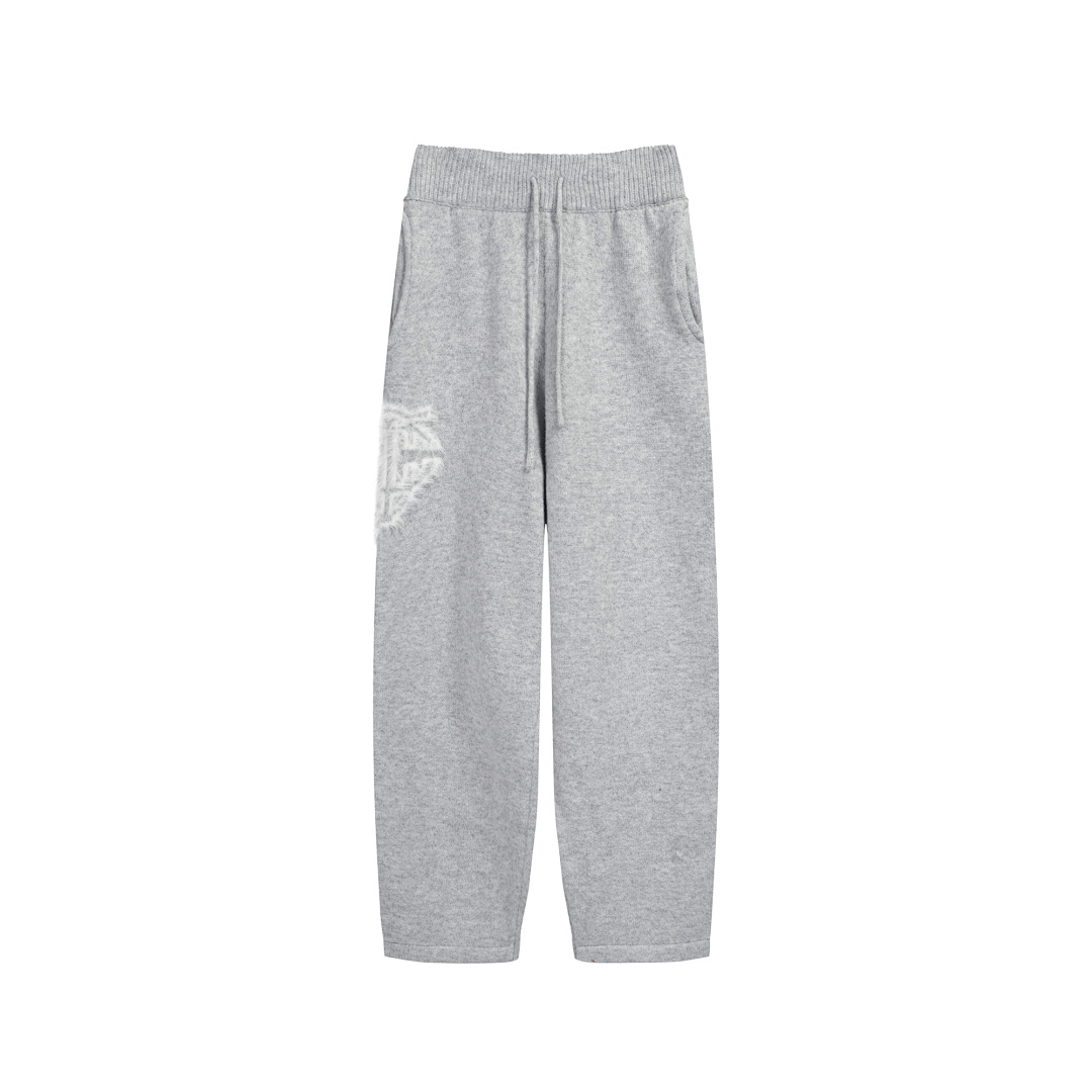 Christian Louboutin 218 THECOUTURECLUB Small Logo Floral Fleece Stitching Long Light Grey Black S-XL T8902# - Image 16