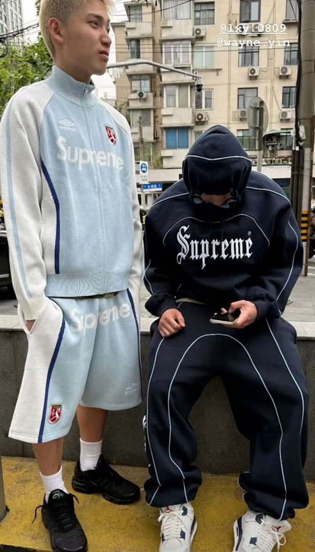 Supreme 288 UMBRO Collab SS25 KNIT SHORTS30 Patchwork Short Quad Black Red Purple Light Blue S-XL - Image 32