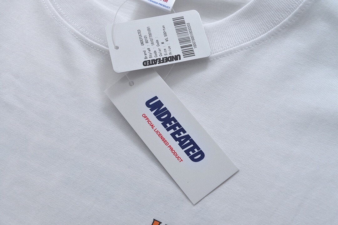 Unbranded 138 Undefeated Color Print Double T White Black SIZE: S Ｍ L - Image 9
