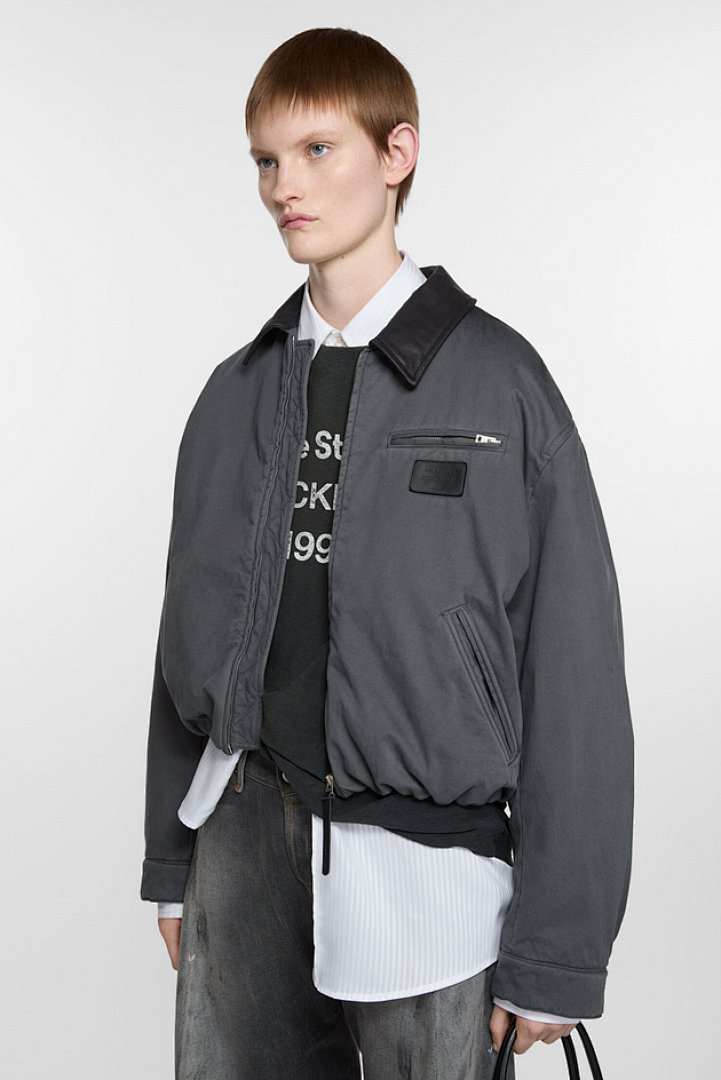 Acne Studios 398 AC Collar Cotton Black Grey S-XL 9002# - Image 34